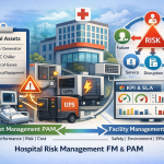 مدیریت ریسک بیمارستان با رویکرد FM/PAM: دارایی‌های حیاتی، تداوم خدمت، KPI و SLA