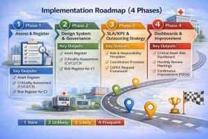 نمودار فازبندی اجرا (۴ فاز)